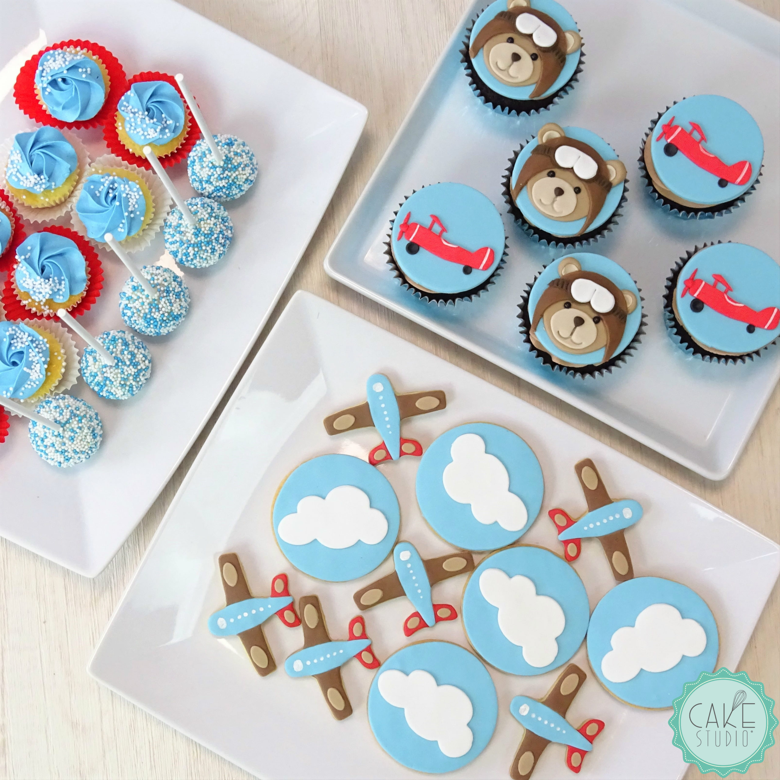 biscotti cupcake orsetto aviatore